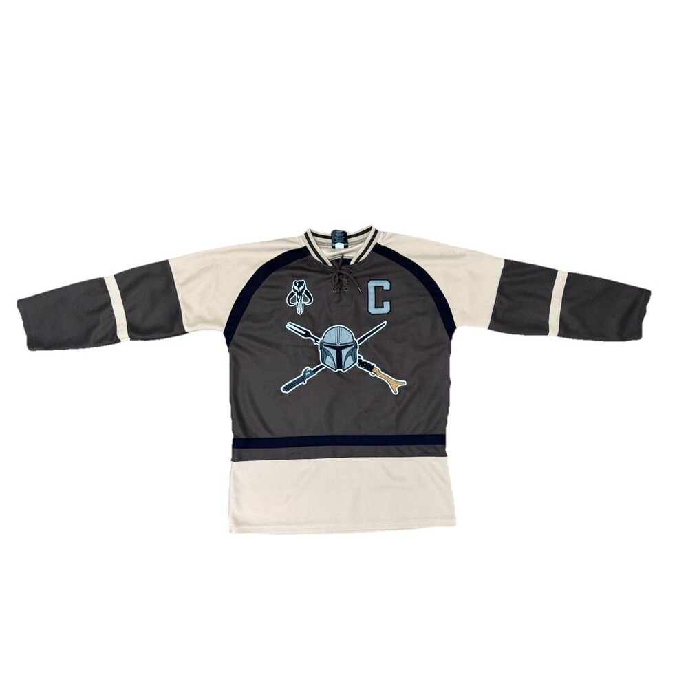 Disney Star Wars The Mandolorian Din Djarin Hockey Jersey Men's XS